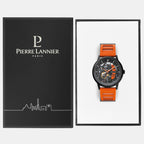 Pierre Lannier Paddock Men Automatic Black Dial Analog Rubber Watch 341A499-6