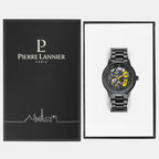 Pierre Lannier Paddock Men Automatic Black Dial Analog Stainless Steel Watch 344A449-3
