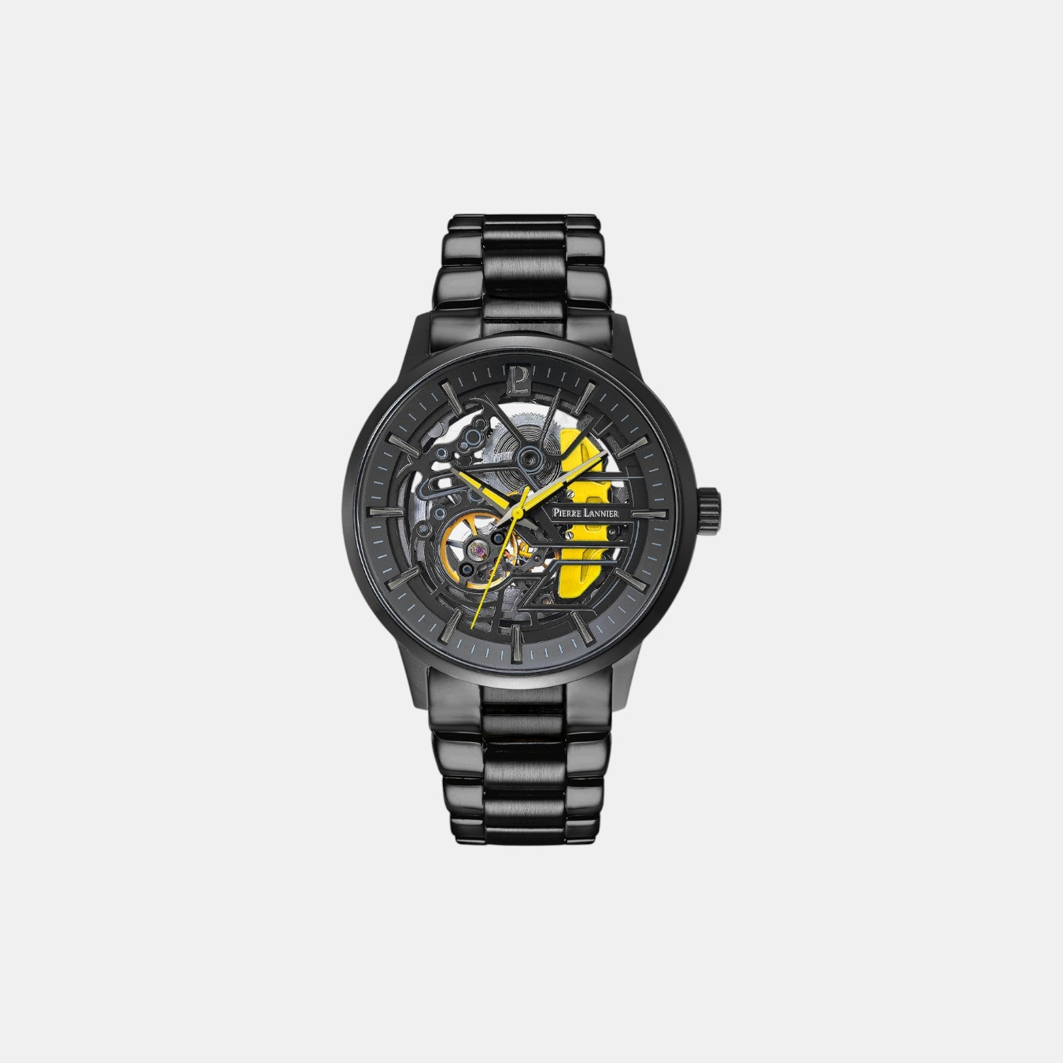 Pierre Lannier Paddock Men Automatic Black Dial Analog Stainless Steel Watch 344A449-2