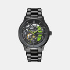 Pierre Lannier Paddock Men Automatic Black Dial Analog Stainless Steel Watch 344A479-1
