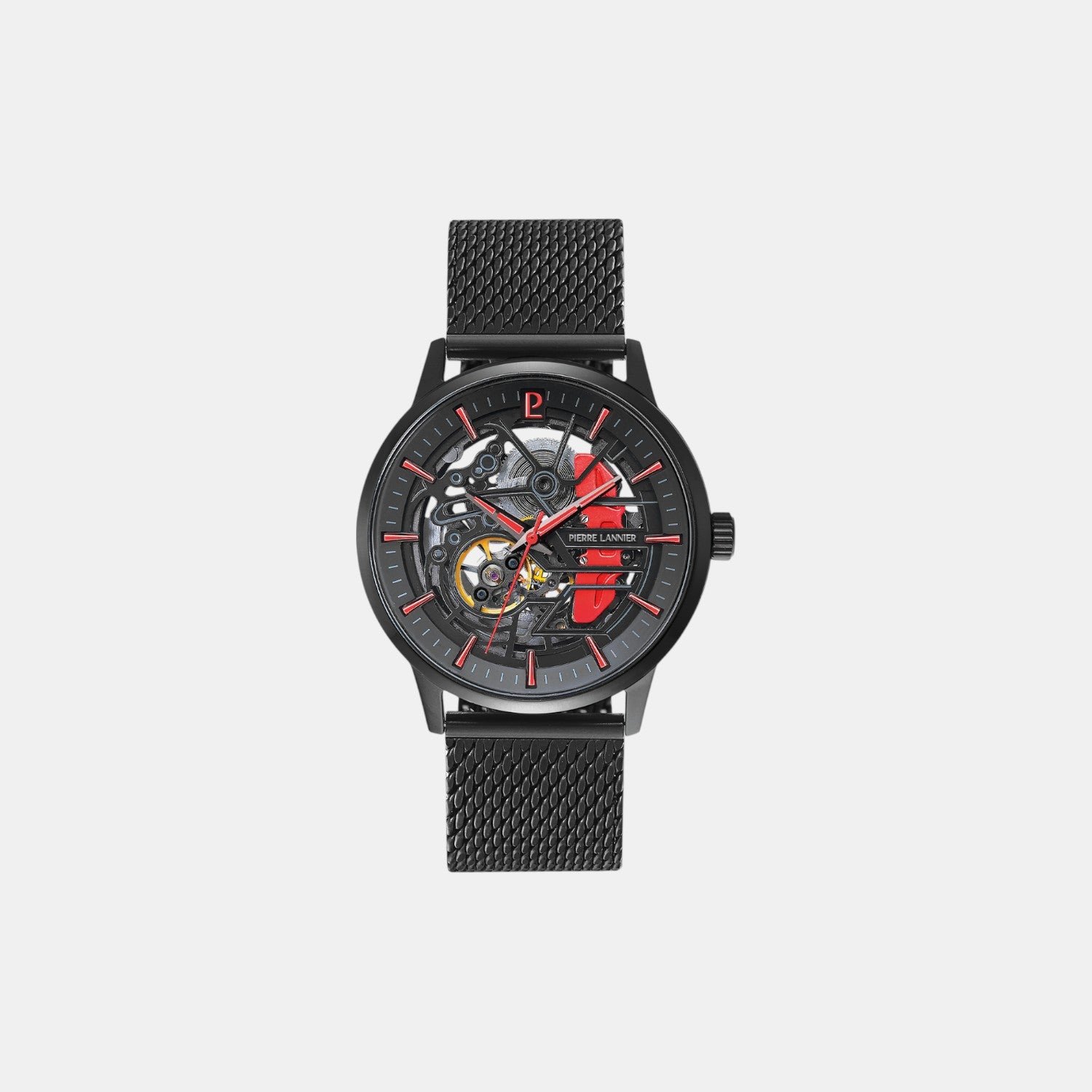 Pierre Lannier Paddock Men Automatic Black Dial Analog Stainless Steel Watch 345A459-2