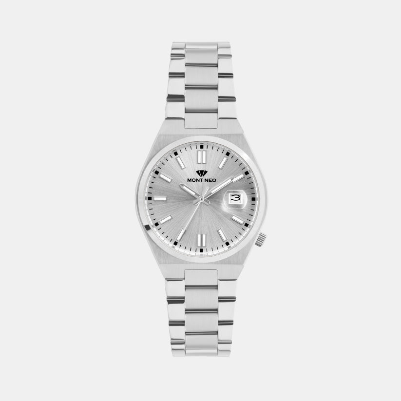 Mont Neo Round Silver Analog watch