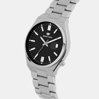 Men Quartz Black Dial Analog Metal Watch 3506E-M1104