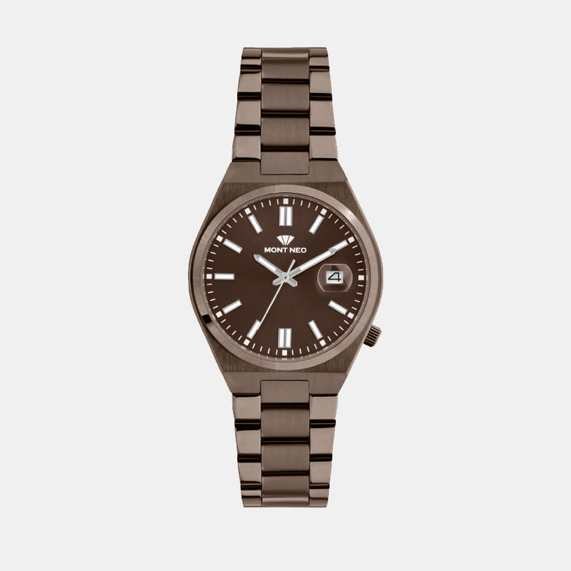 Mont Neo Round Brown Analog watch