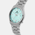Men Quartz Green Dial Analog Metal Watch 3506E-M1117