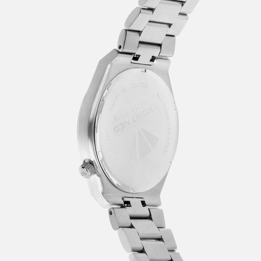 Men Quartz Blue Dial Analog Metal Watch 3506E-M1118