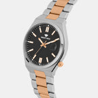 Men Quartz Black Dial Analog Metal Watch 3506E-M1304