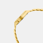 Men Quartz Black Dial Analog Stainless Steel Watch 3506E-M2204