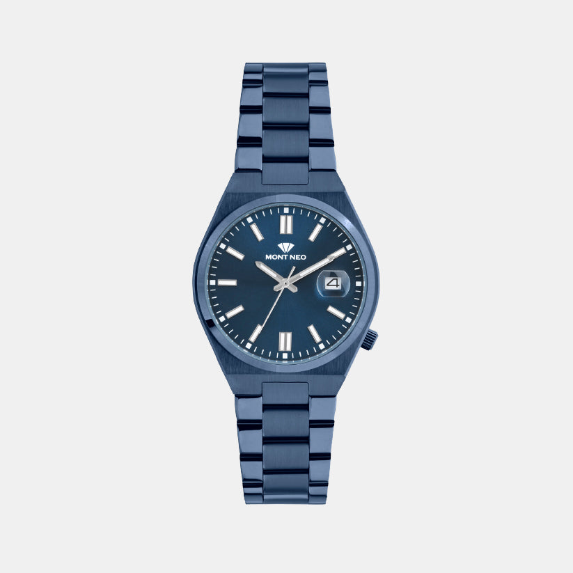 Mont Neo Round Blue Analog watch