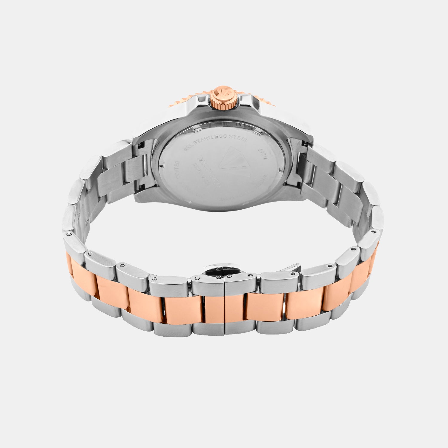 Men Quartz Black Dial Analog Stainless Steel Watch 3507E-M1304