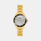 Men Quartz Silver Dial Analog Metal Watch 3507E-M2203