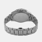 Men Quartz Silver Dial Multi-Function Stainless Steel Watch 3508M-M1103