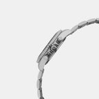 Men Quartz Black Dial Multi-Function Stainless Steel Watch 3508M-M1104