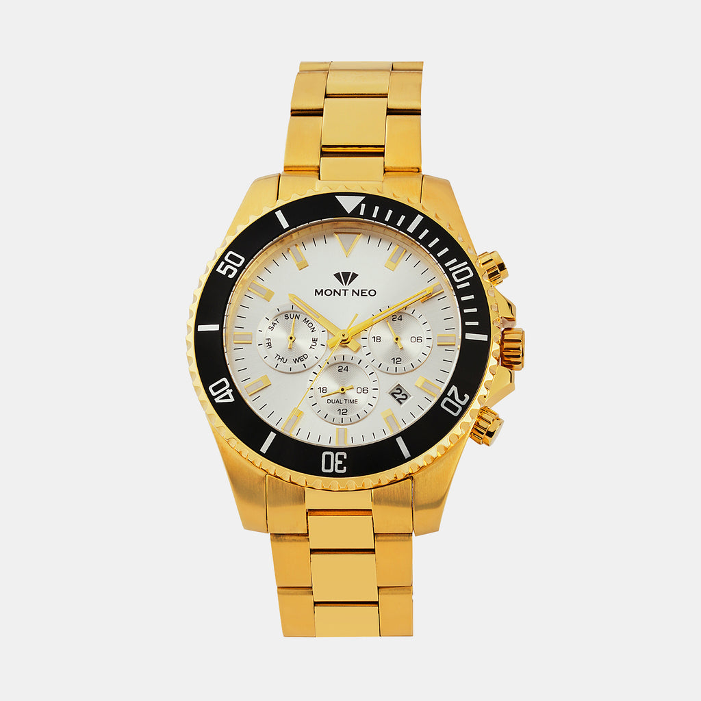 Mont Neo Round Silver Multi-Function watch