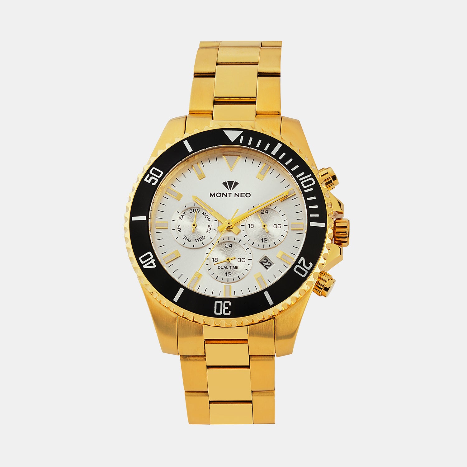 Mont Neo Round Silver Multi-Function watch