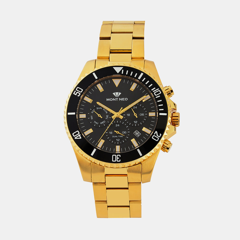 Mont Neo Round Black Multi-Function watch