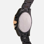 Men Quartz Black Dial Multi-Function Stainless Steel Watch 3508M-M4304