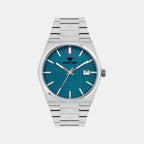 Men Quartz Sea Green Dial Analog Metal Watch 3509E-M1117