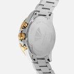 Men Quartz Silver Dial Chronograph Stainless Steel Watch 3510M-M1203