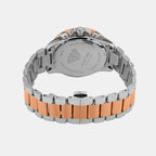 Men Quartz Silver Dial Multi-Function Metal Watch 3510M-M1403