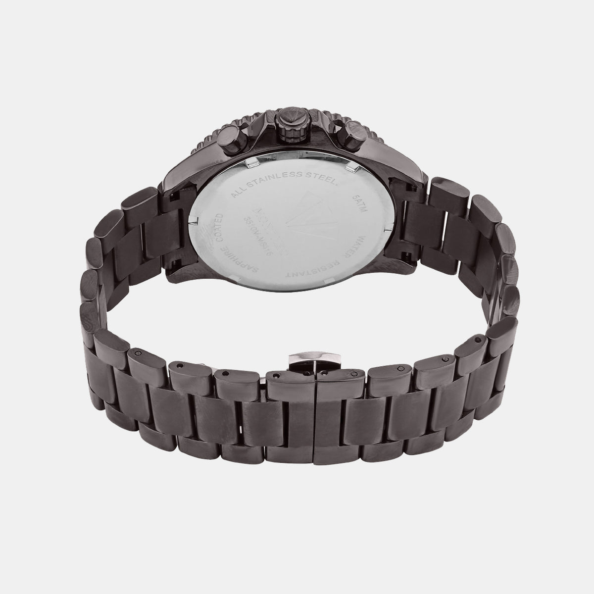 Men Quartz Grey Dial Multi-Function Metal Watch 3510M-M8416