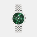 Men Quartz Green Dial Multi-Function Metal Watch 3511M-M1114