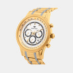 Men Quartz Silver Dial Multi-Function Metal Watch 3513M-M2203