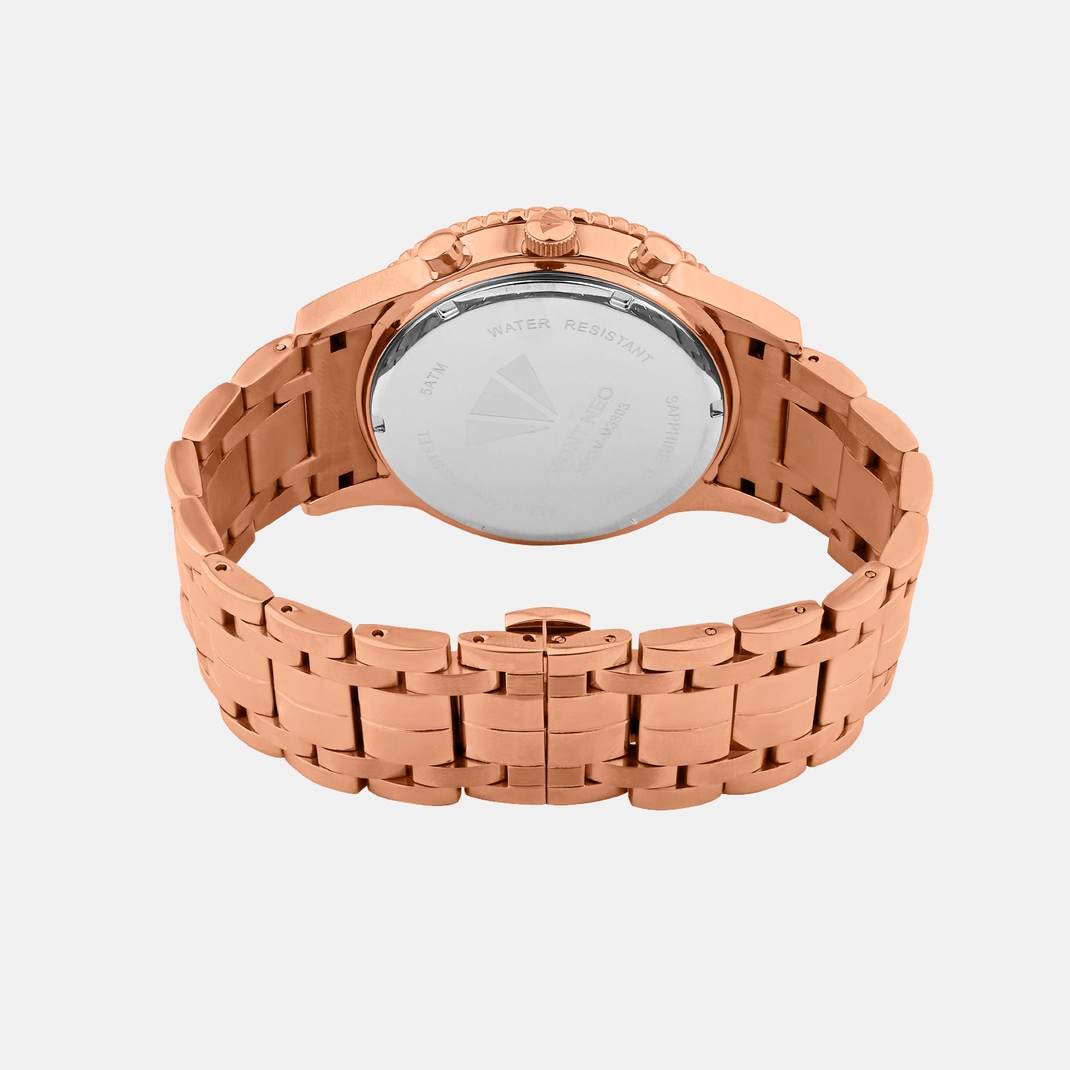 Men Quartz Silver Dial Multi-Function Metal Watch 3513M-M3303