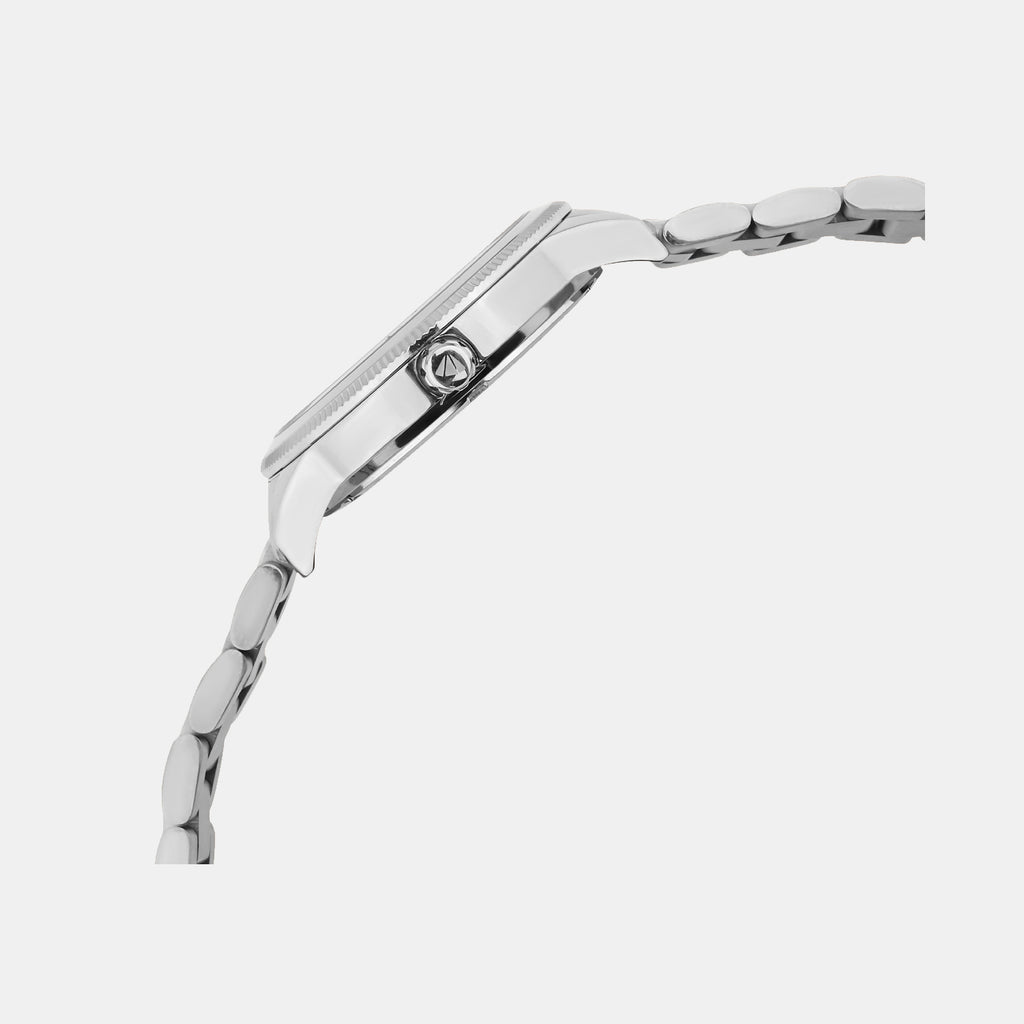 Women Quartz Silver Dial Analog Stainless Steel Watch 3514M-M1103