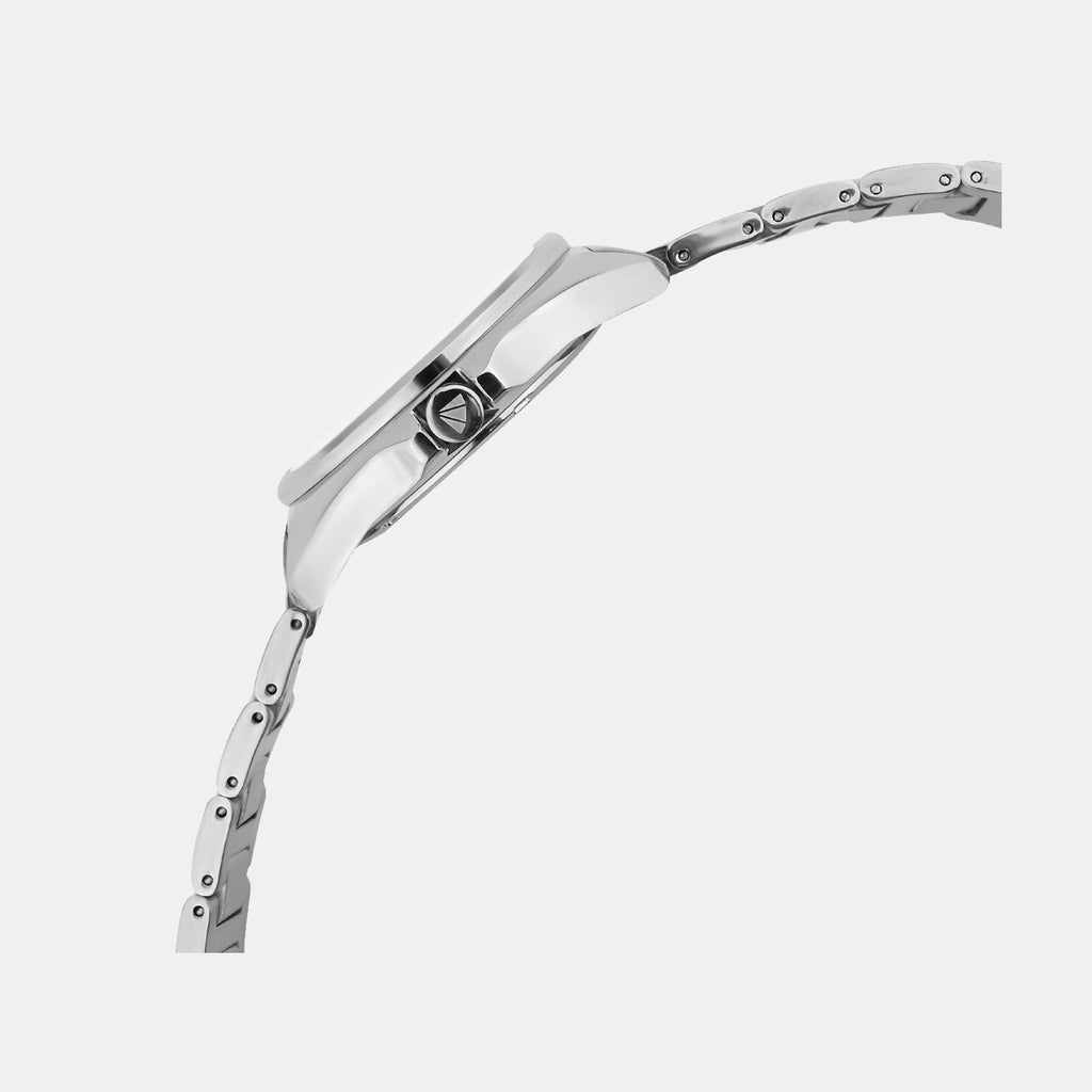 Men Quartz Green Dial Multi-Function Stainless Steel Watch 3514M-M1114