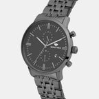 Men Quartz Grey Dial Multi-Function Metal Watch 3515E-M8816