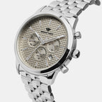 Men Quartz Grey Dial Multi-Function Stainless Steel Watch 3518M-M1115