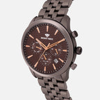 Women Quartz Brown Dial Multi-Function Stainless Steel Watch 3518M-M36606