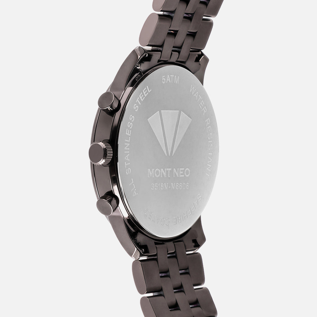 Women Quartz Brown Dial Multi-Function Stainless Steel Watch 3518M-M36606