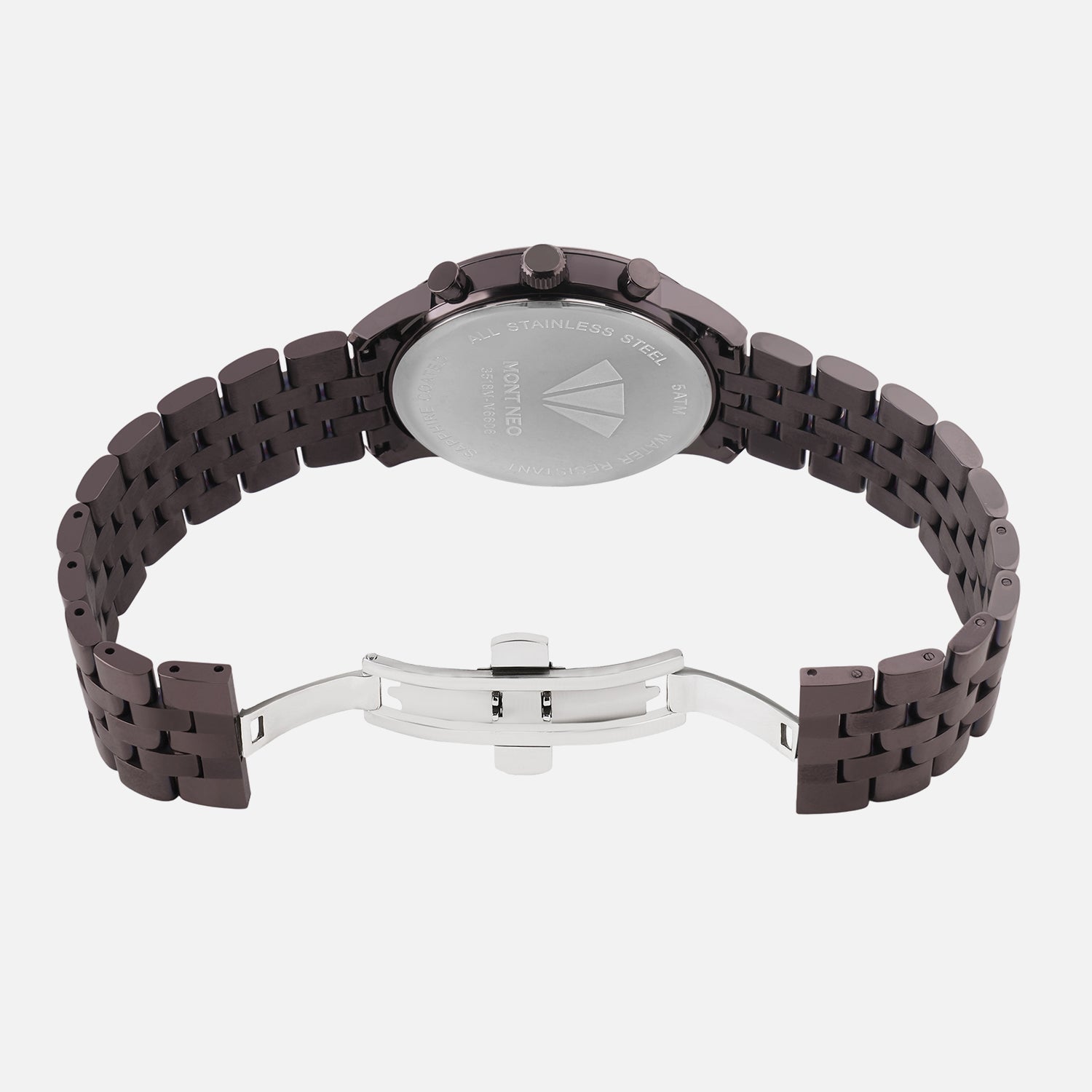 Women Quartz Brown Dial Multi-Function Stainless Steel Watch 3518M-M36606
