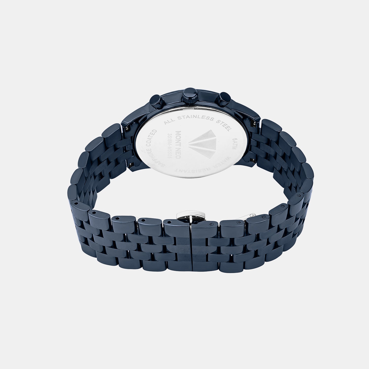 Women Quartz Blue Dial Analog Stainless Steel Watch 3518M-M5505