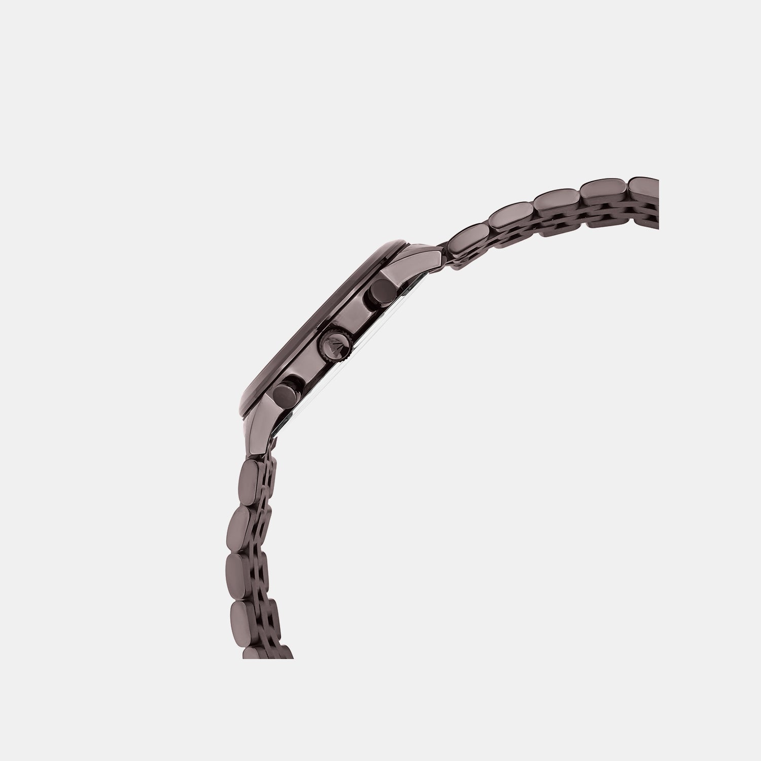 Men Quartz Brown Dial Multi-Function Metal Watch 3518M-M6606