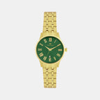Men Quartz Green Dial Analog Metal Watch 3520D-M2214
