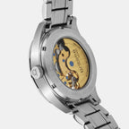 Men Automatic Silver Dial Analog Stainless Steel Watch 359-M10301