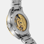 Men Automatic Gold Dial Analog Stainless Steel Watch 359-M10804