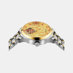 Men Automatic Gold Dial Analog Stainless Steel Watch 359-M10804