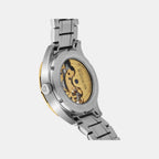 Men Automatic Gold Dial Analog Stainless Steel Watch 359-M10804