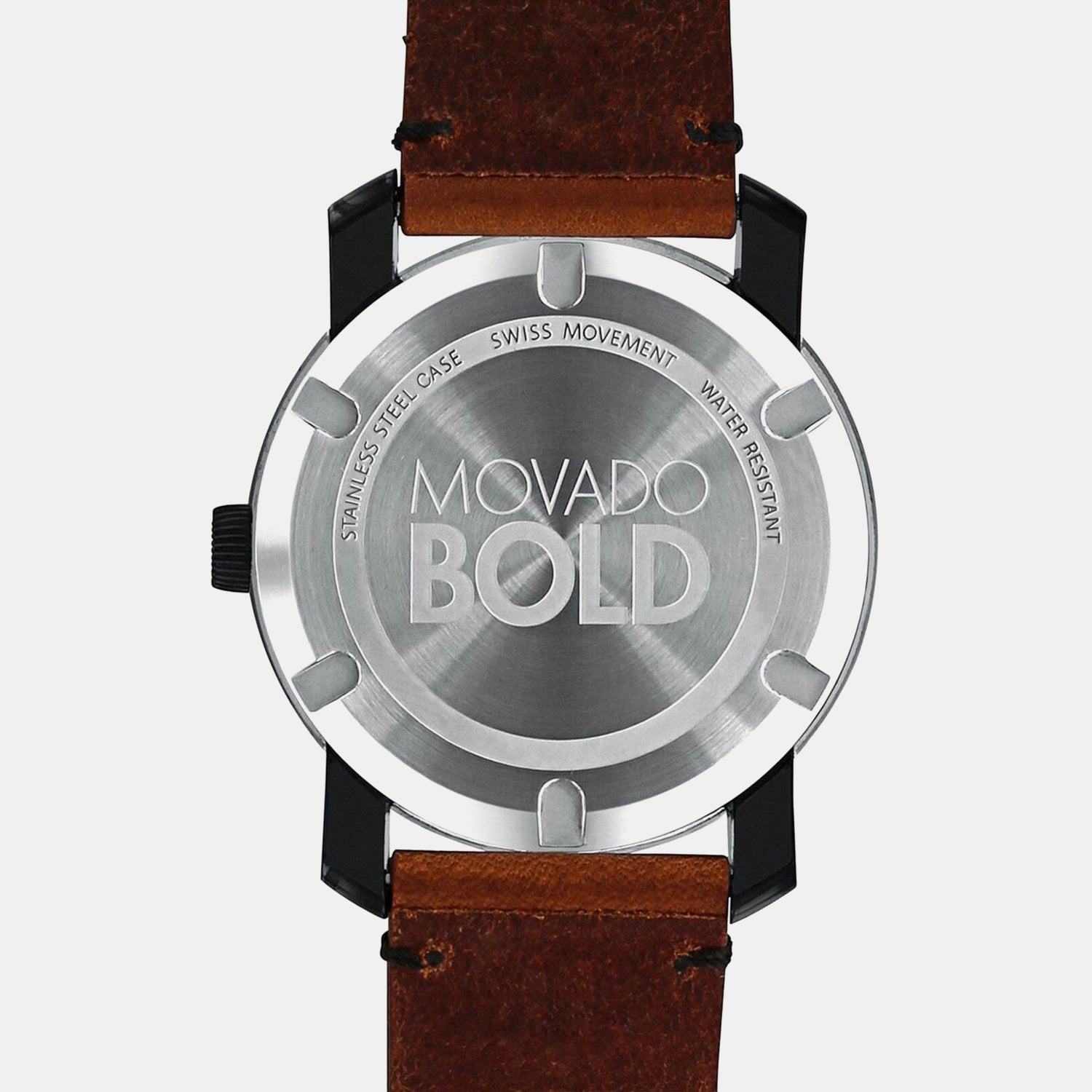 Bold TR90 Men Quartz Black Dial Analog Leather Watch 3600305