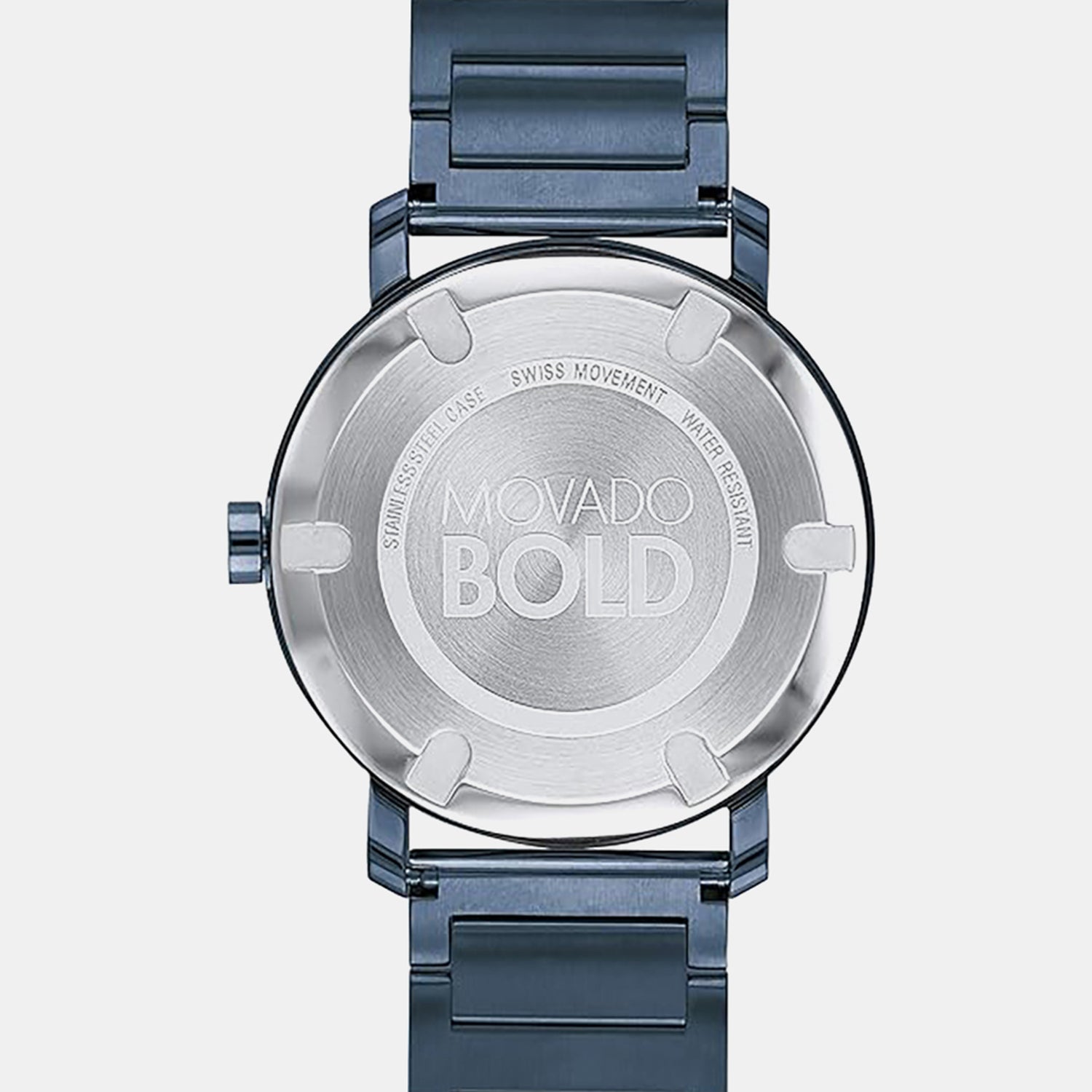 Bold Men Quartz Blue Dial Analog Stainless Steel Watch 3600510