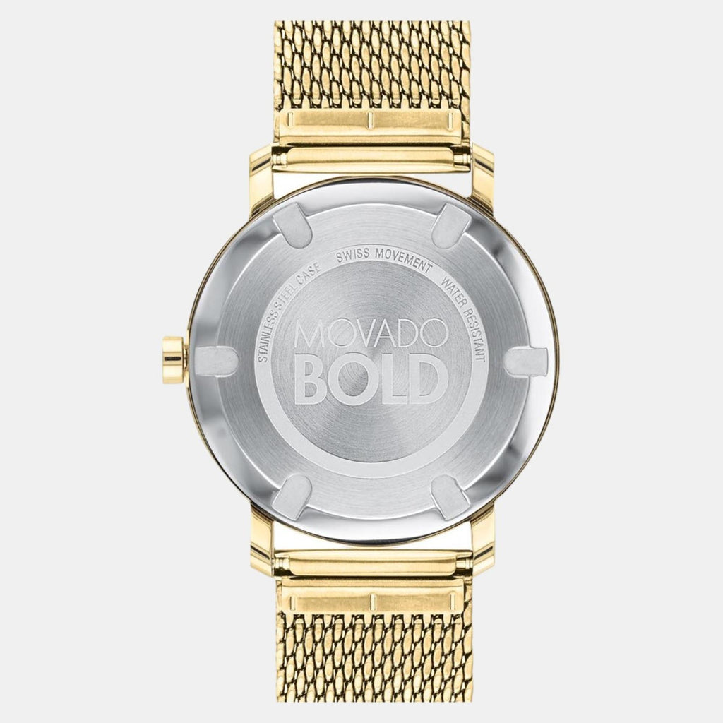 Movado Men Round Light Gold watch