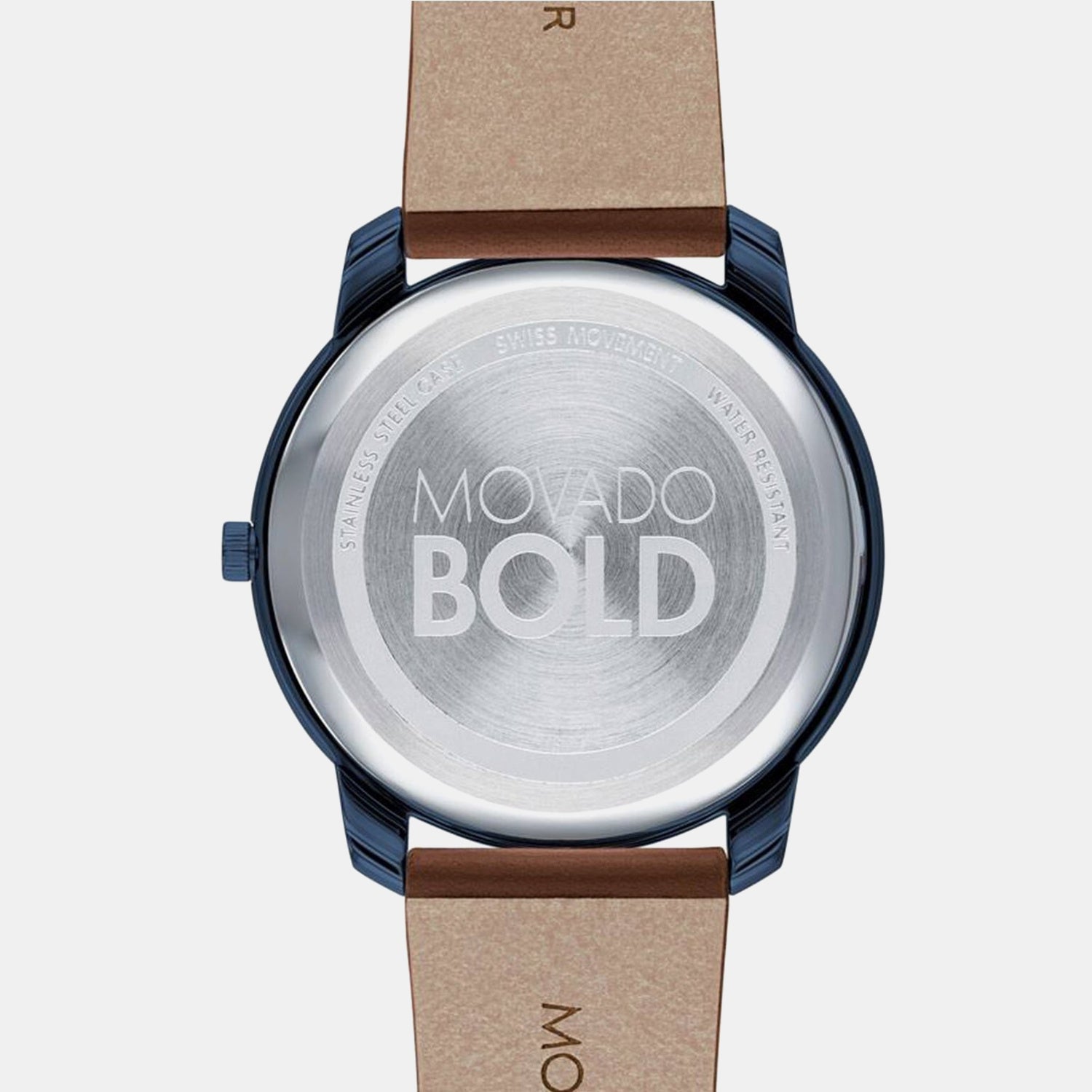 Bold Men Quartz Blue Dial Analog Leather Watch 3600585
