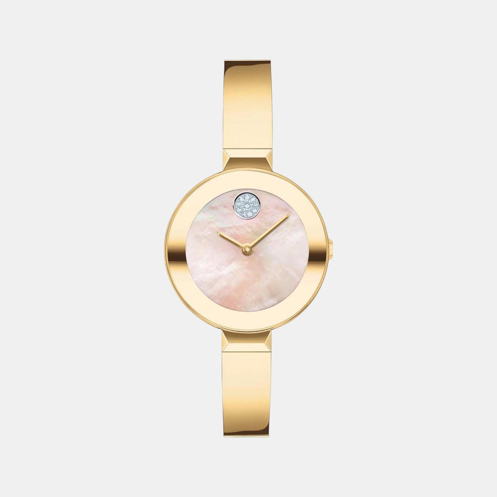 Movado Round Yellow Mother Of Pearl Analog watch