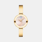 Movado Round Yellow Mother Of Pearl Analog watch