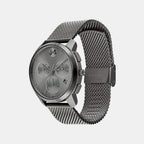 Bold Men Quartz Grey Dial Chronograph Stainless Steel Watch 3600635