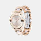 Bold Women Quartz Pink Dial Analog Stainless Steel Watch 3600639
